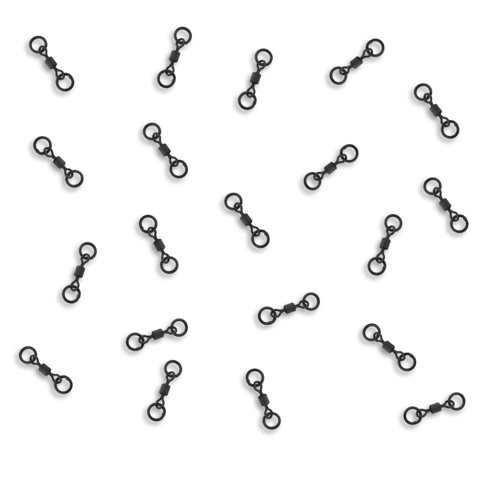 Bank Tackle Chod Swivels Double Ring Helicopter Rig Swivels Size 8 and 11 (Size 11 Chod Swivel, x 50 Pack)