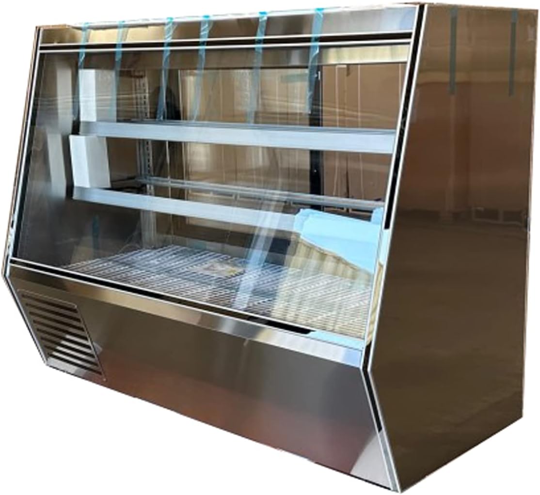 Deli Case Meat/Seafood Display Showcase NSF Commercial Refrigerator Cooler Case for Bakery Pastry Deli 72ins Merchandising Parfaits Stainless Steel Curved Glass Restaurant CW-978 Deli Case Meat/Seafood Display Showcase NSF Commercial Refrigerator Cooler Case for Bakery Pastry Deli 72ins Merchandising Parfaits Stainless Steel Curved Glass Restaurant CW-978