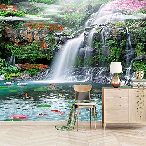 Papier Peint Photo 3D Auto-adhésif Cascade Grand Poster Mural 400x280 - 2