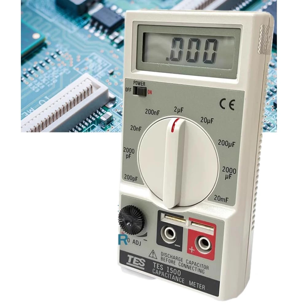 Medidor de Capacitancia Digital, Medidor de Capacitancia Integral de Doble Armónico de Alta Precisión, Medidor de Capacitancia Digital para Mantenimiento de Electricistas