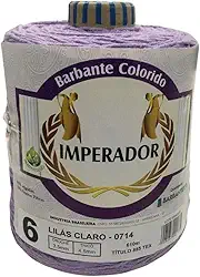 Barbante Colorido Imperador Fio 6 para Crochê e Tricô (LILÁS)