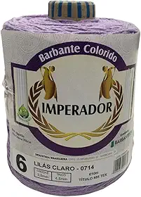 Barbante Colorido Imperador Fio 6 para Crochê e Tricô (LILÁS)