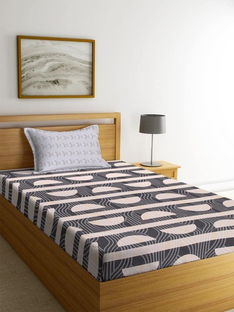 See full amazon price history chart for Aroma Brand- Feather Touch All Around Elastic Single Bed Fitted Bedsheet with 1 Contrast Pillow Cover - 3 feet x 6.25 Feet / 36x75x8 inches (Black- Arcs) Aroma Brand- Feather Touch All Around Elastic Single Bed Fitted Bedsheet with 1 Contrast Pillow Cover - 3 feet x 6.25 Feet / 36x75x8 inches (Black- Arcs) (B0C2R285H8) Amazon Price History, Amazon Price Tracker