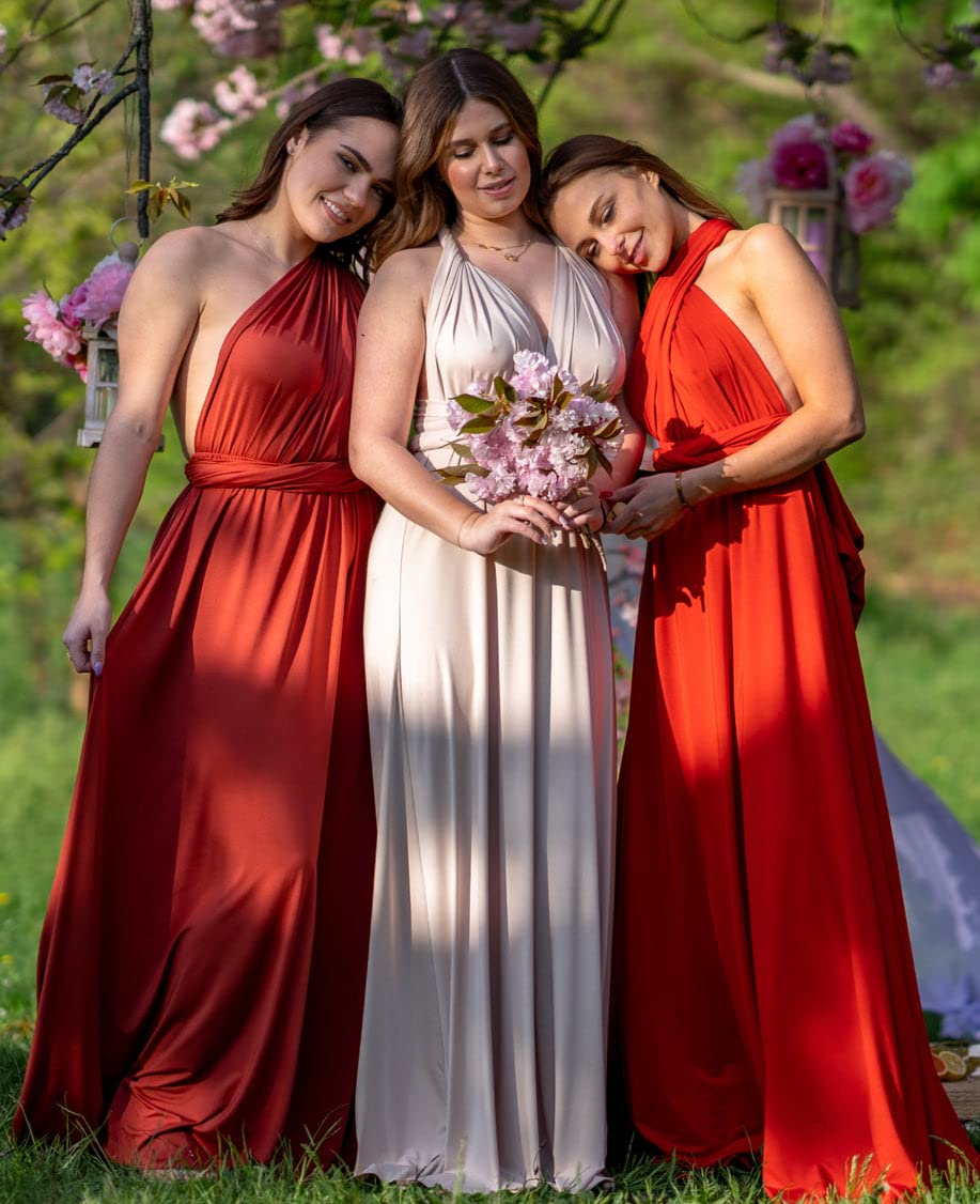 Damen Wickelkleid in Verschiedenen Richtungen Formales Kleid