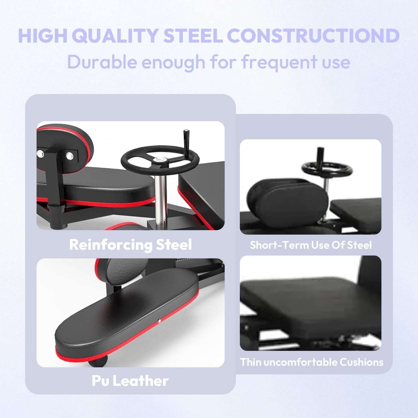 BotaBay Pro Leg Stretcher 330LBS Leg Stretch Machine Heavy Duty Steel Frame Leg Stretcher Machine Training Fitness Equipment Leg Stretcher for Home Gym