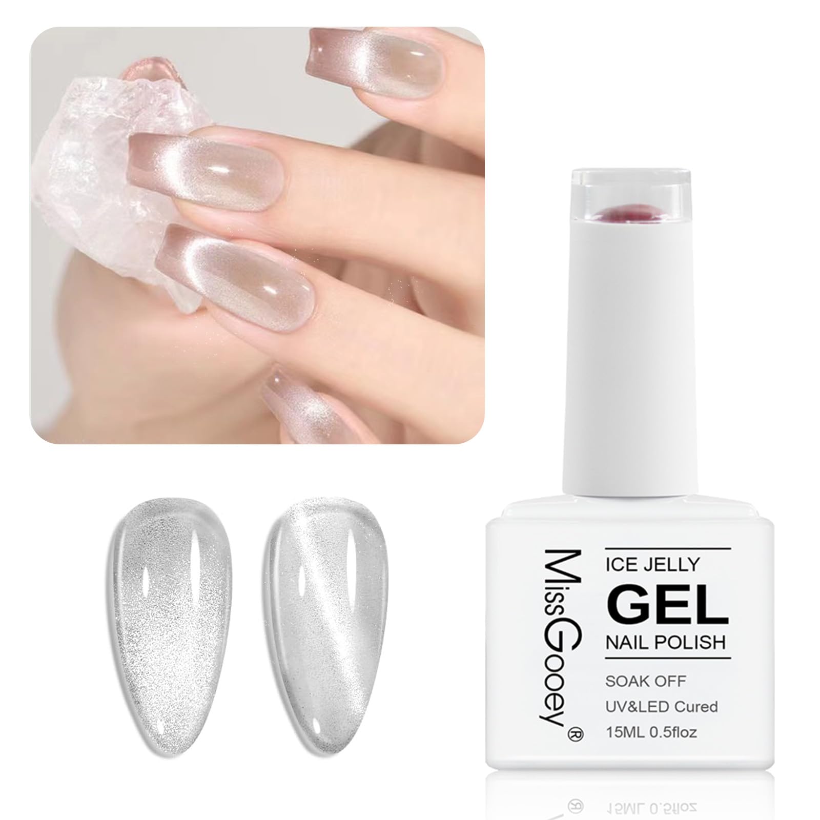 Amazon | Missgooey マグネットネイル ジェルネイル マグネットジェル