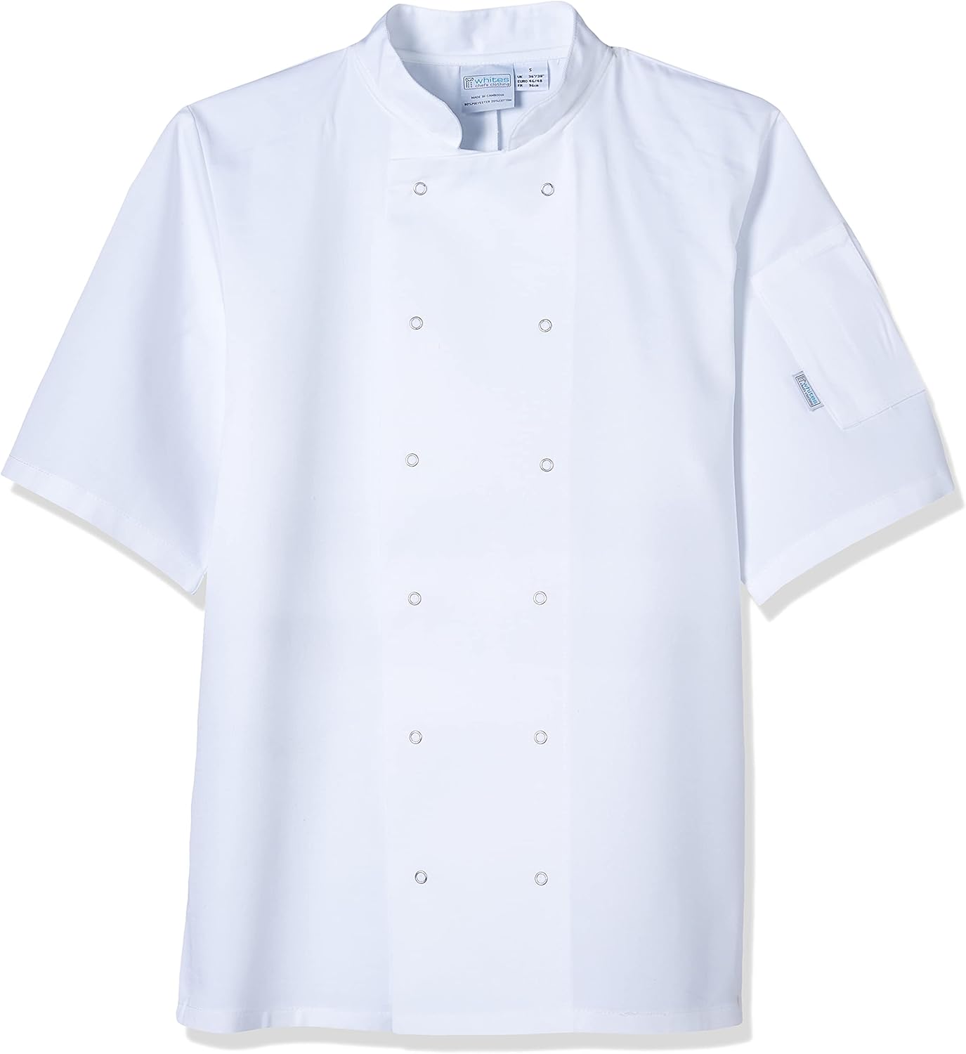 A211-S Short Sleeve Cooking Jacket Small