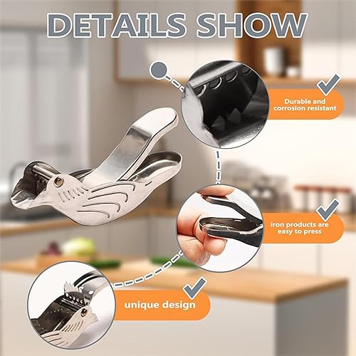 Miniatura 2 de Exprimidor manual del exprimidor de la rebanada del limón del acero inoxidable conveniente para los limones naranjas manzanas granadas