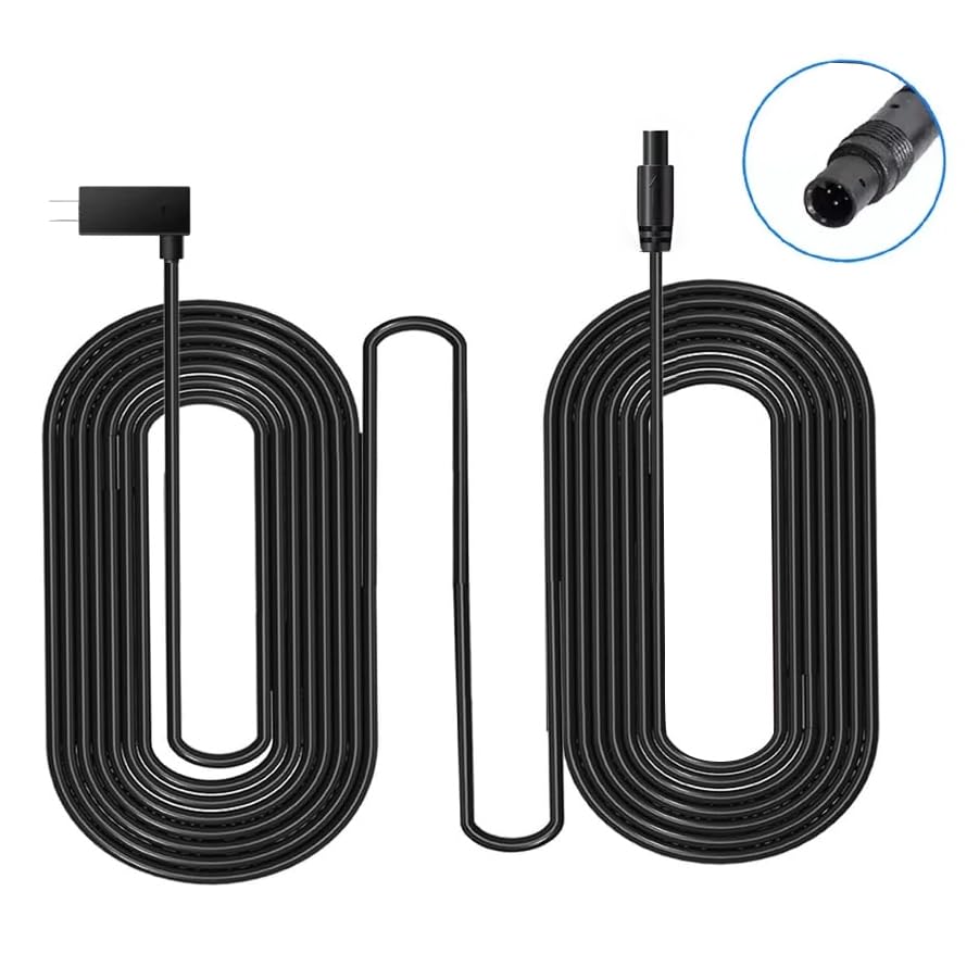 Cavo Collegamento Telecamera Posteriore TILLMANER - Compatibile Con 70MAI RCO6, RC05, RC09, RC12, RC11, FC02, RC14, Lunghezza 6 M, Nero