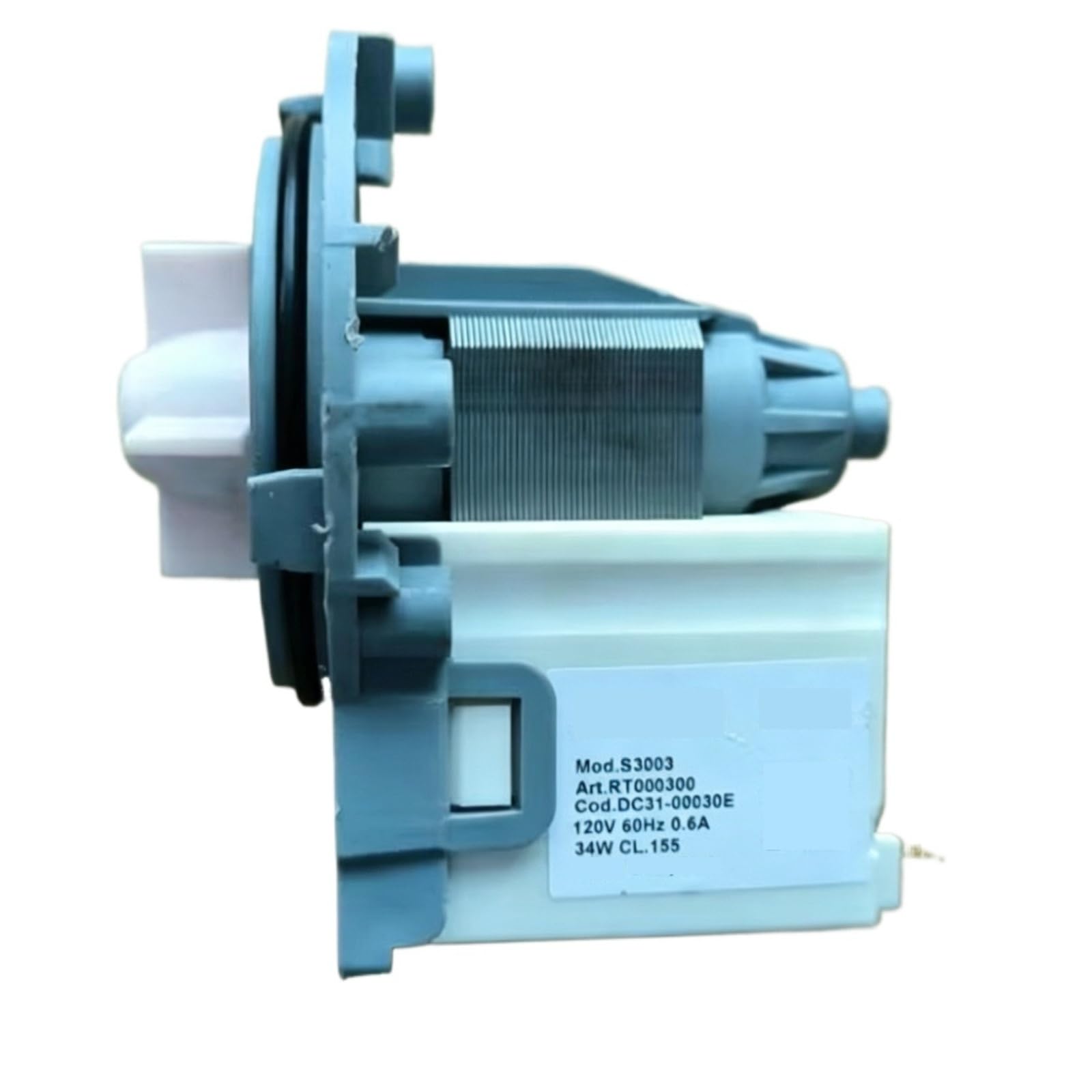 Pompa Di Scarico Per Lavatrice, Compatibile Con Samsung, DC31-00030E Mod S3003 AC120V 60HZ 34W Motori Con Uscita Acqua Parti Per Lavatrice