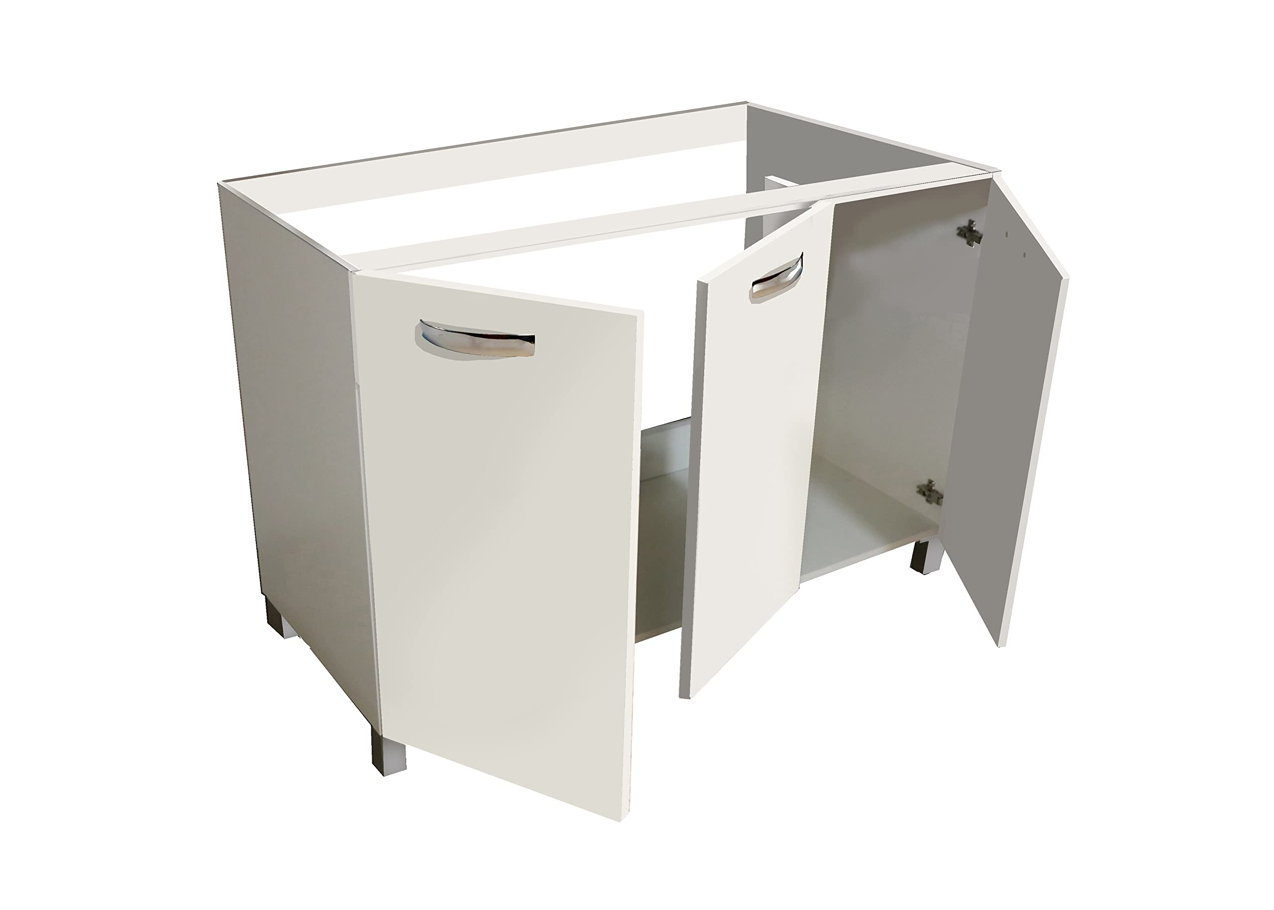 Mabel srl Mobile sottolavello 3 Ante 120 cm Colore bianco