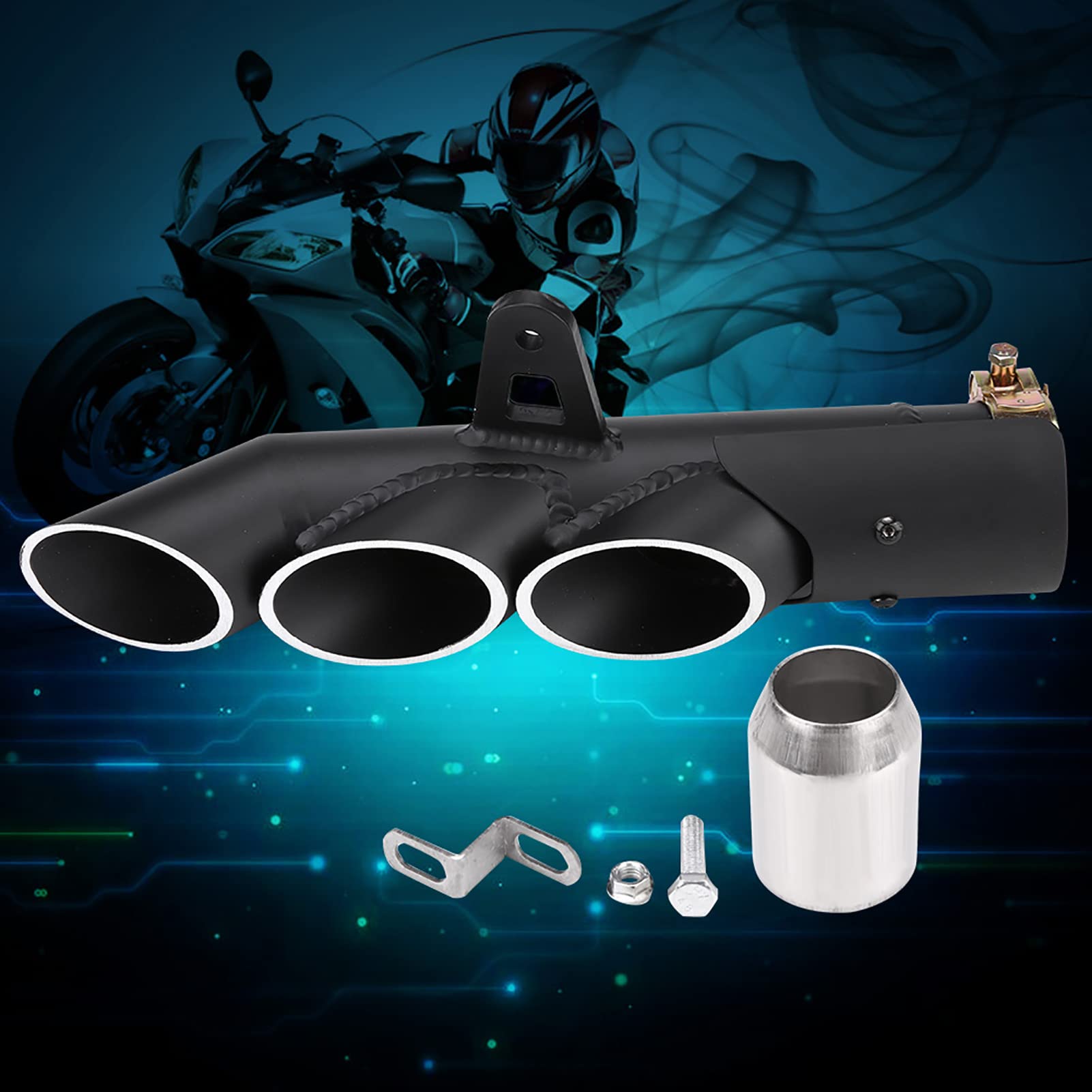 Motocyklowa Rura Wydechowa TRHEOUTLET Stal Nierdzewna, dla YZF-R6, Gładszy Wydech, Wybitny Dźwięk, Uniwersalne Dopasowanie z Modelem o średnicy 51 Mm, Opis: Ta Rura Wydechowa