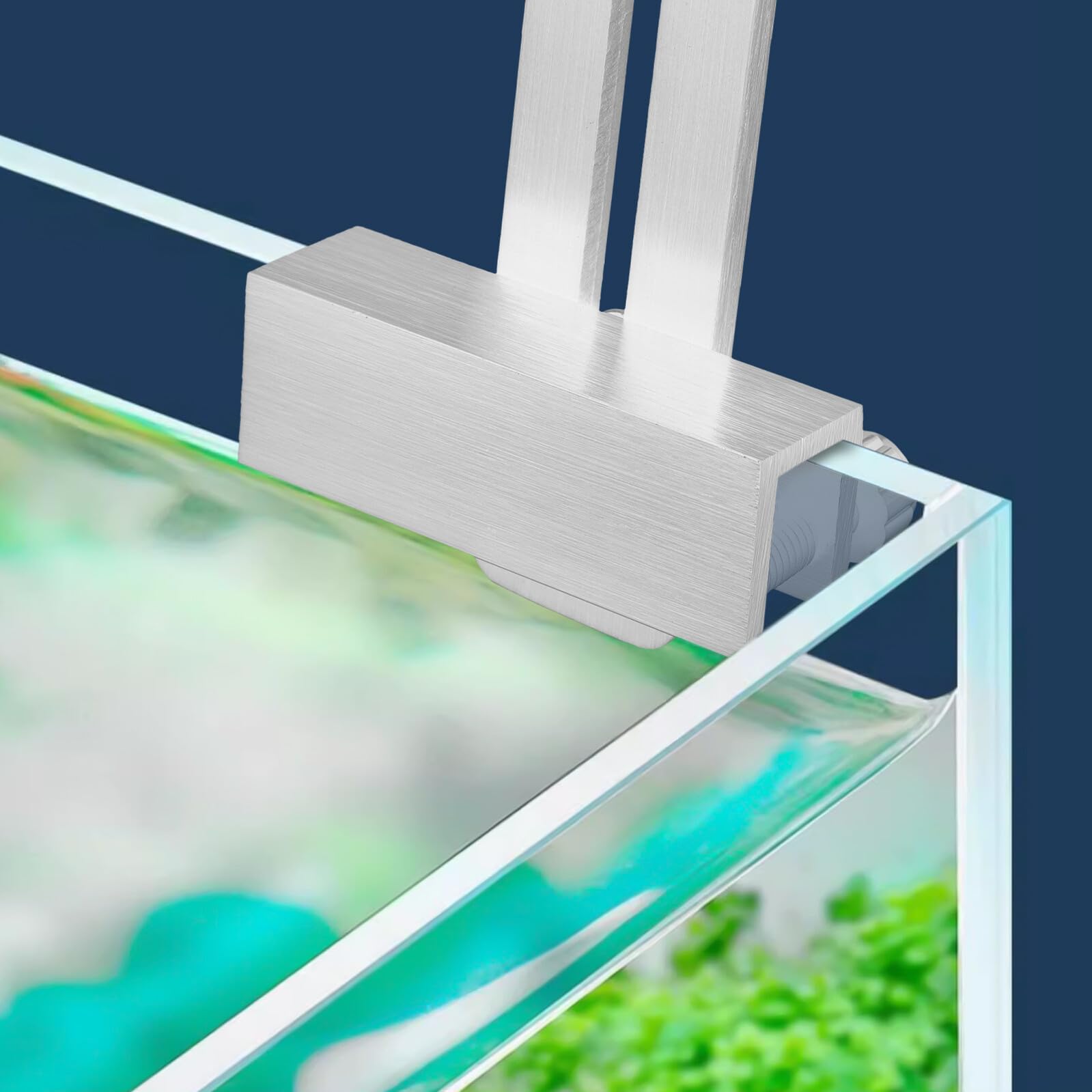 Metall Aquarienleuchtenhalterung für 13mm Glas Aluminiumlegierung Lampenständer Vielseitige Aquarium Beleuchtung Halterung Robustes Zubehör für Süßwasser Aquarien