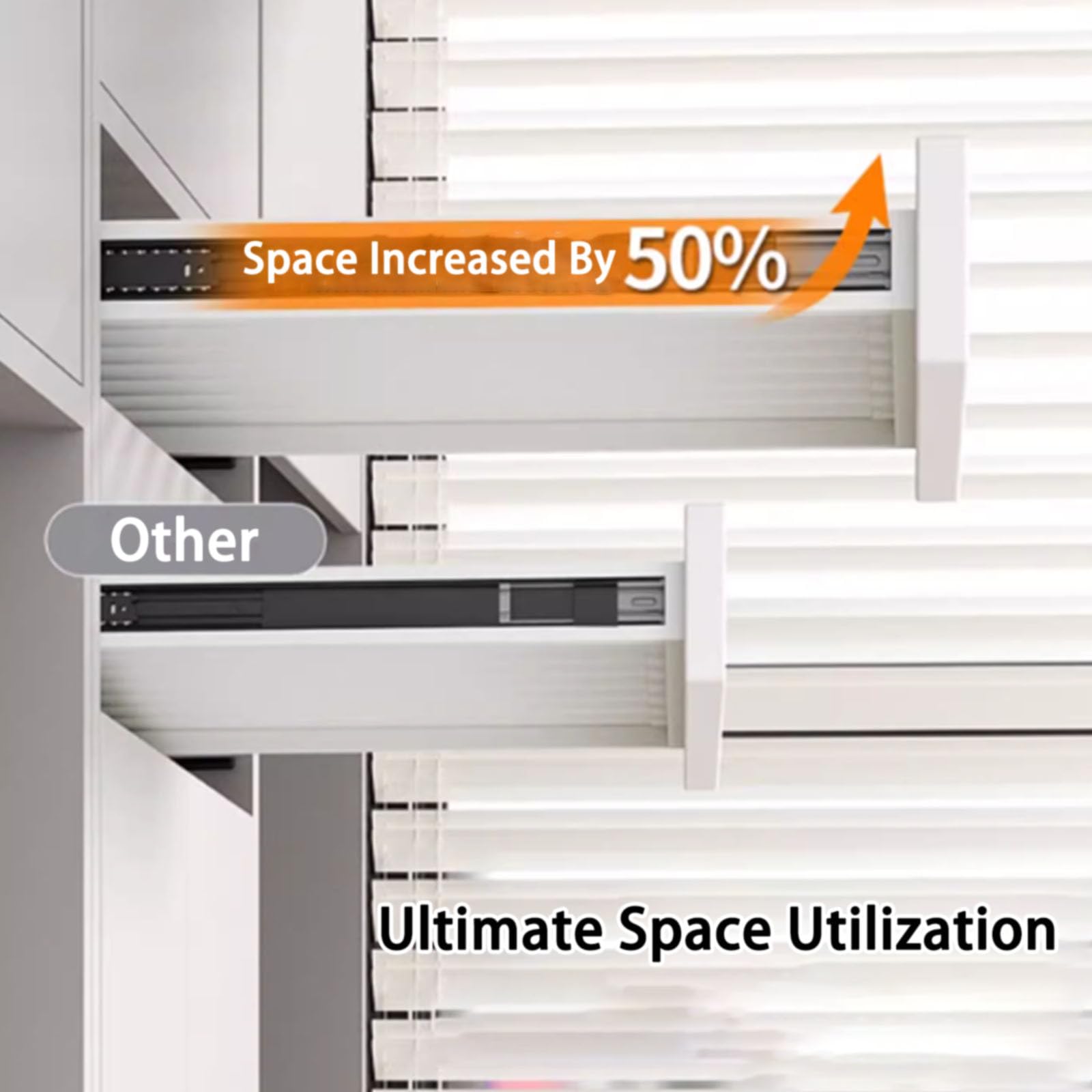 Appendiabiti Estraibile Multifunzionale in Lega di Alluminio per armadi a Muro, Portata Massima 30 kg, Dimensioni Regolabili da 61 a 66 cm, Organizer salvaspazio, Design Resistente ed elegan