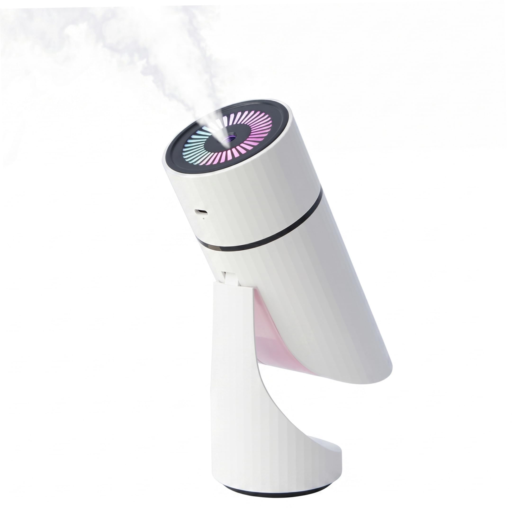 Sjfbebsy Mini Humidifier, Rechargeable Dog Humidifier Portable Quiet with Adjustable Mist for Desktop Car Home, Desk