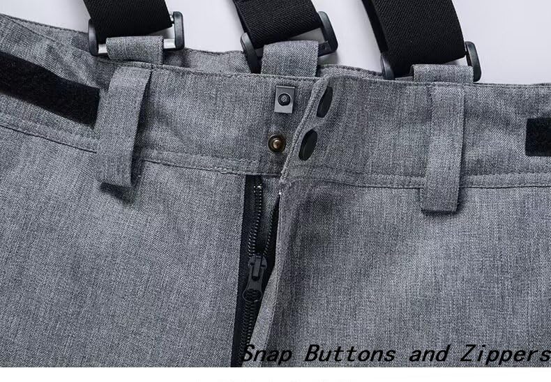 Mitef Unisex-Skihose,wasserdicht Hosensträger,Winddicht,isoliert,verstellbare,Skifahren, Snowboarden,dick,warm,Outdoor-Ausrüstung