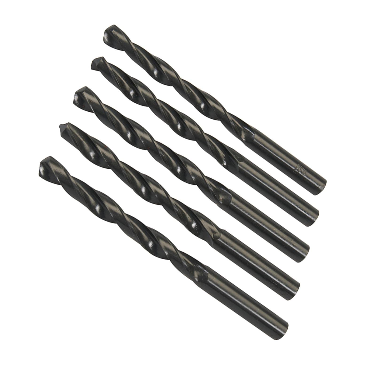 Dapetz ® 10Pcs x 10mm HSS Jobber Drill Bits, Black Twist Drill Bits for Stainless Steel Copper Aluminium Alloy Metal, Wood and Plastics DIN338