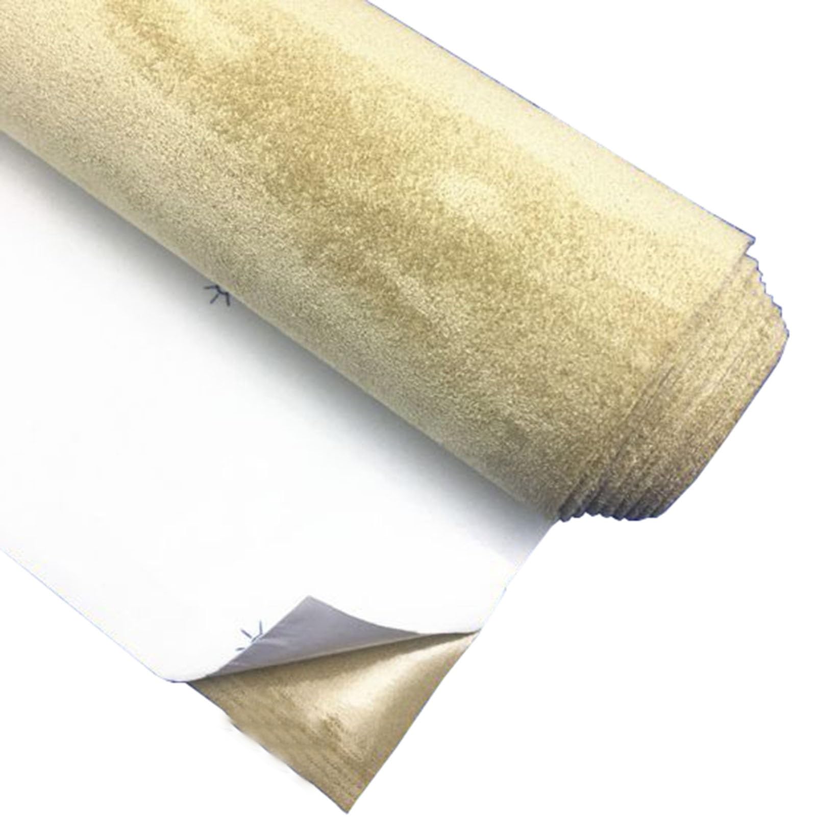 Ecopelle Adesiva Tessuto in Finta Pelle Scamosciata, Toppa per Riparazione in Pelle, Tessuto Sintetico Morbido e Liscio per l'artigianato Fai-da-Te(A16,100 * 149cm)