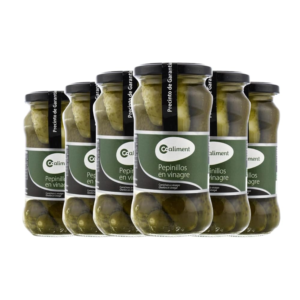 Pepinillos en vinagre Coaliment 345 g x 6 frascos 2.07 kg