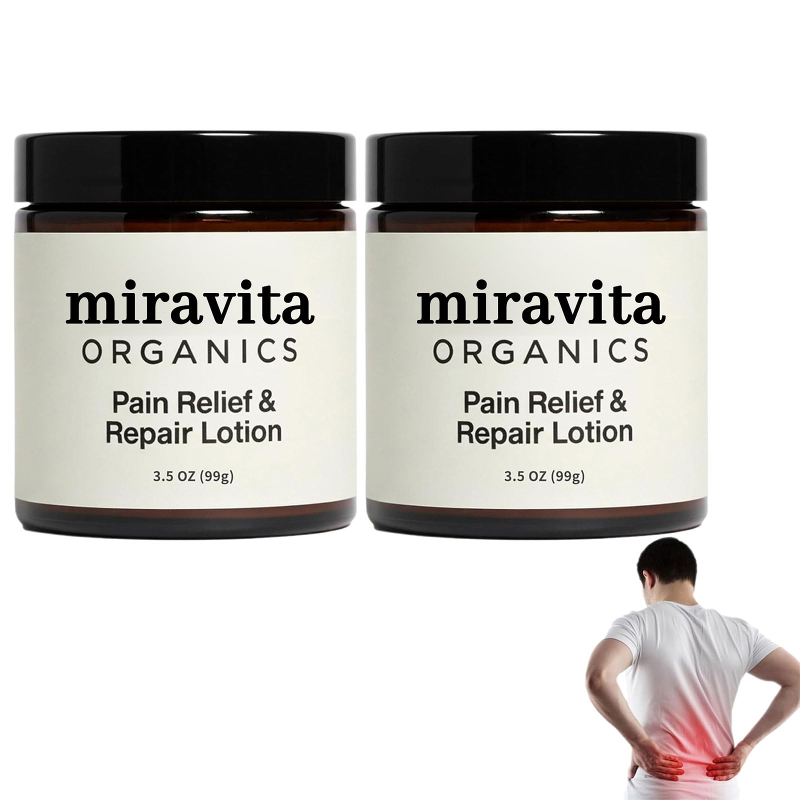 Miravita Crème Neuropathie avec Arnica Montana, Camomille, Huile d'Hélichryse, Beurre de Karité, Ingrédients Naturels (2 bouteilles)