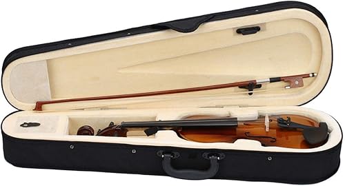 Miniatura 13 de BELANITAS Violín rosa para niños de 9 a 12 años, violín para principiantes de 1/4 con estuche rígido y colofonia, instrumentos musicales acústicos