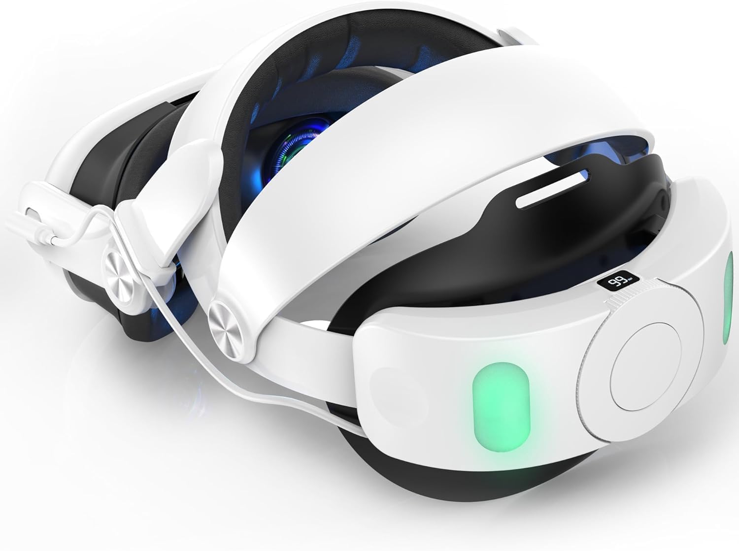 Head Strap with Battery Pack for Meta/for Oculus Quest 3, 6000mAh Elite Strap Replacement for Enhanced Comfort and Play Time, Adjustable Headstrap with Battery VR Accessories