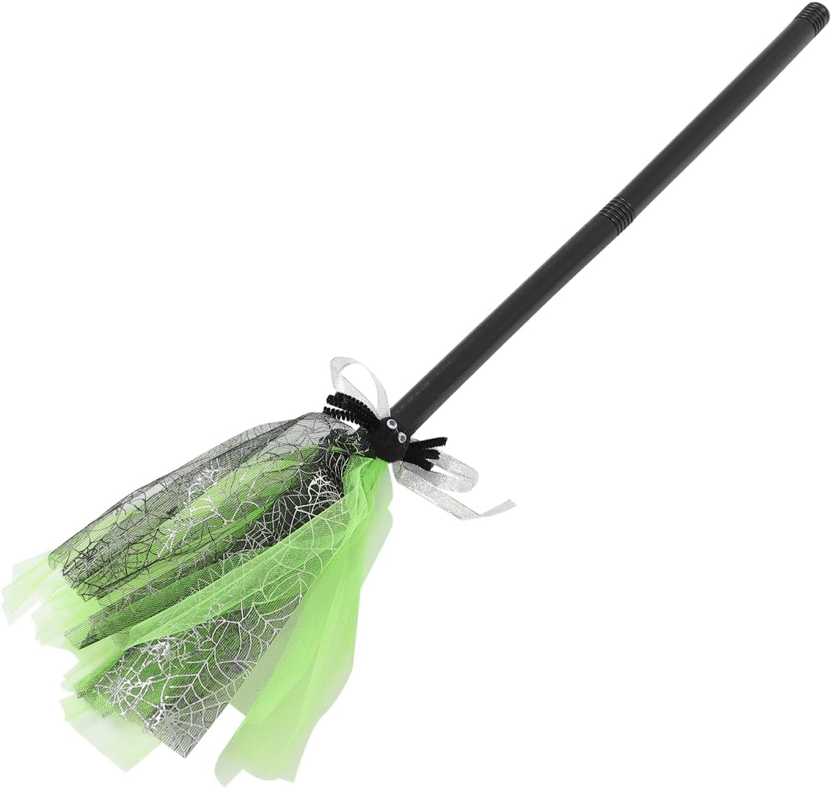 Abaodam Halloween Witch Broom Plastic Witch Broomstick Wizard Broom Cosplay