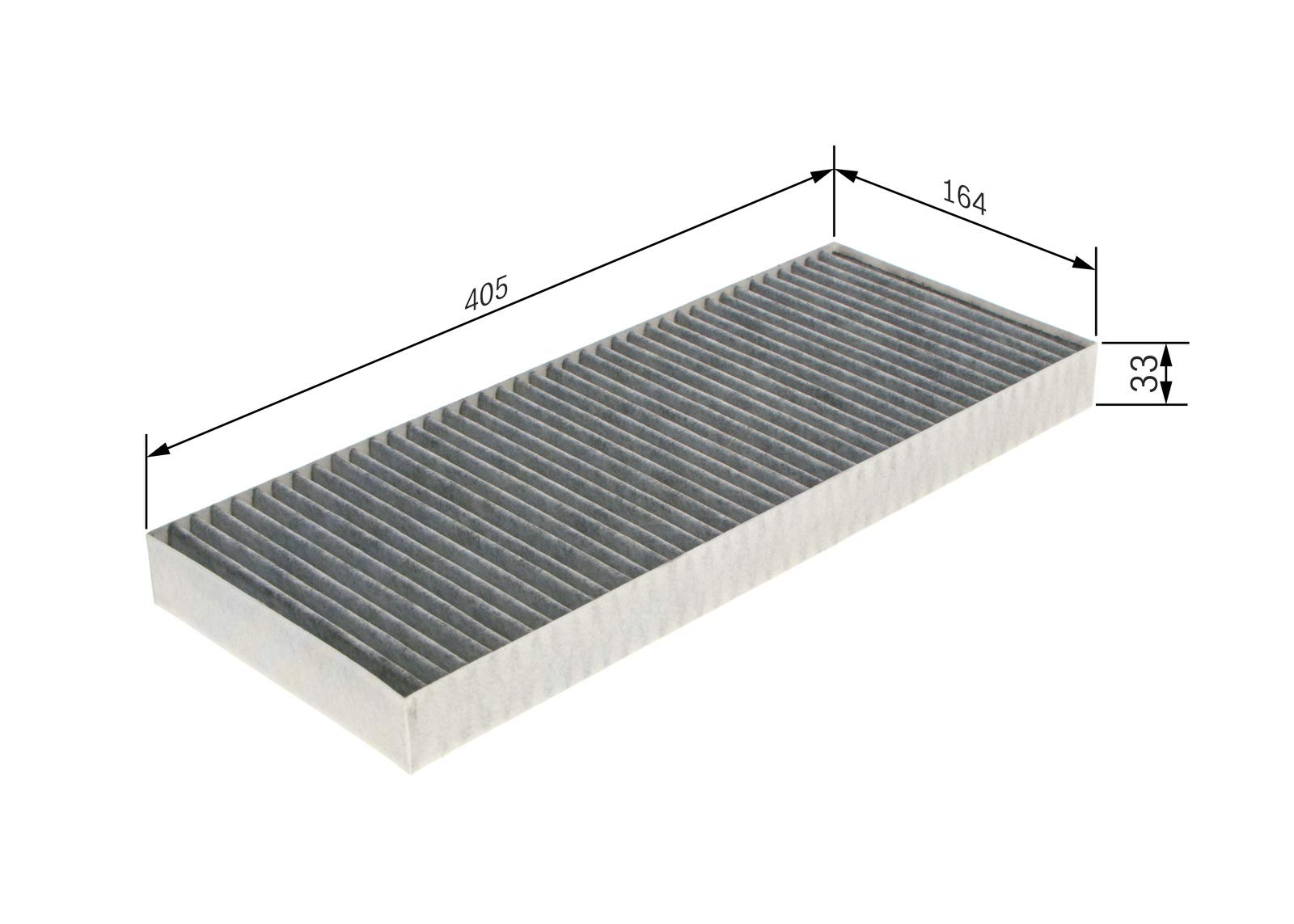 Filtre D'Habitacle Bosch R5591 - Charbon Actif Anti-Odeurs/Pollen - Pour Air Pur En Voiture
