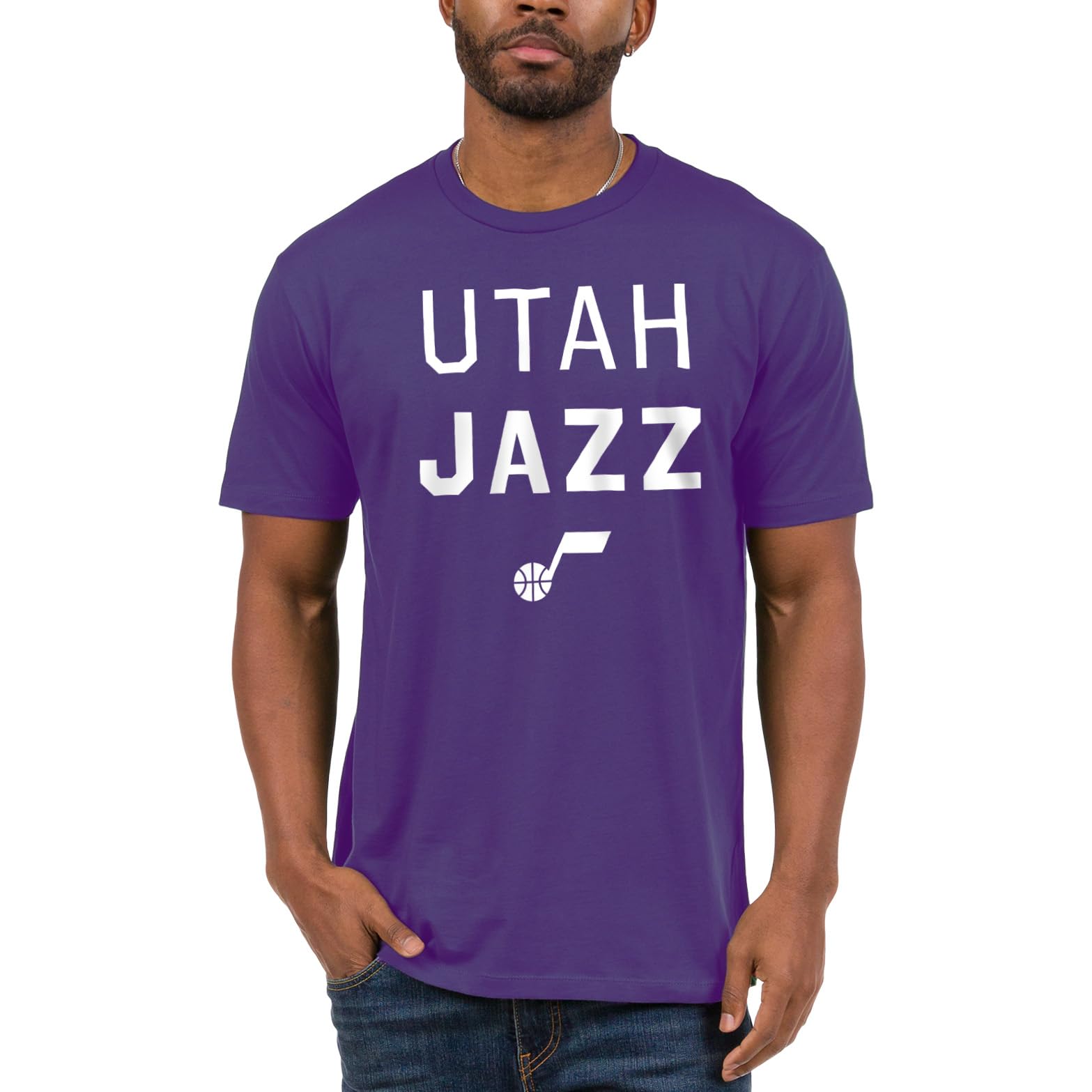 Junk Food NBA - Core Stacked - Officially Licensed Adult Short Sleeve Fan Tee for Men and Women โ image 1