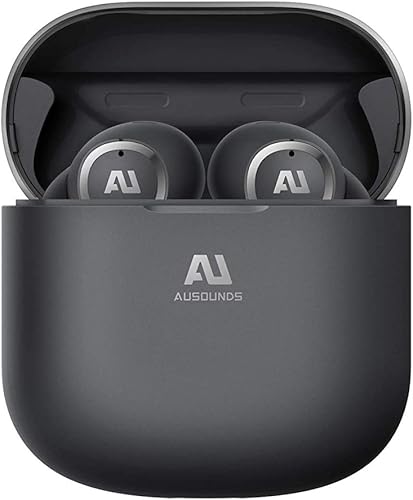 ausounds AU-Stream ANC - Auriculares inalámbricos con Bluetooth con cancelación de ruido, color negro