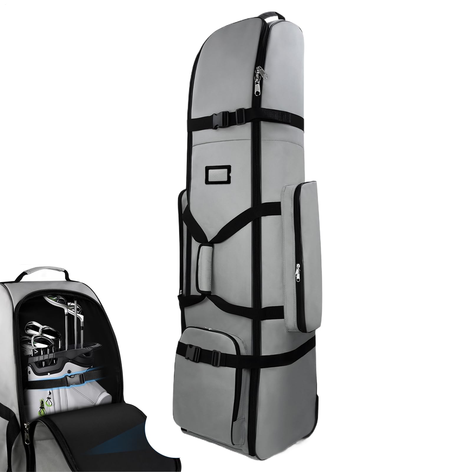 Golfbag Reisetasche Faltbare kompakte wasserdichte Flugzeugtasche | Robuste Fluggolftasche Mit Rollen Fluggepäckkoffer Outdoor Aufbewahrungszubehör Für , Kollegen Und Verliebte