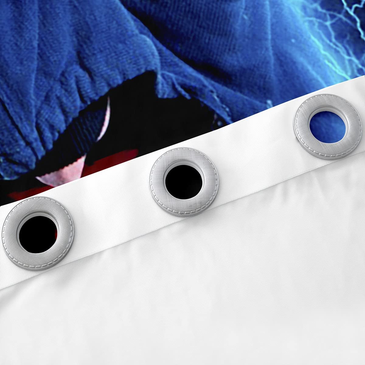 Tbrand Jungen Modern Gamer Blickdichte Vorhänge Blau Gamepad Fenstervorhang 175x140cm für Kinder Mädchen Spiel Controller Vorhänge Games Console Lightning Raumdekoration