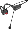 YouthWhisper Bone Conduction Headphones Bluetooth with Microphones - Wireless Headset Open-Ear Lightweight for Running Hiking Home Office Education Conference Calls Online TeachingLearning