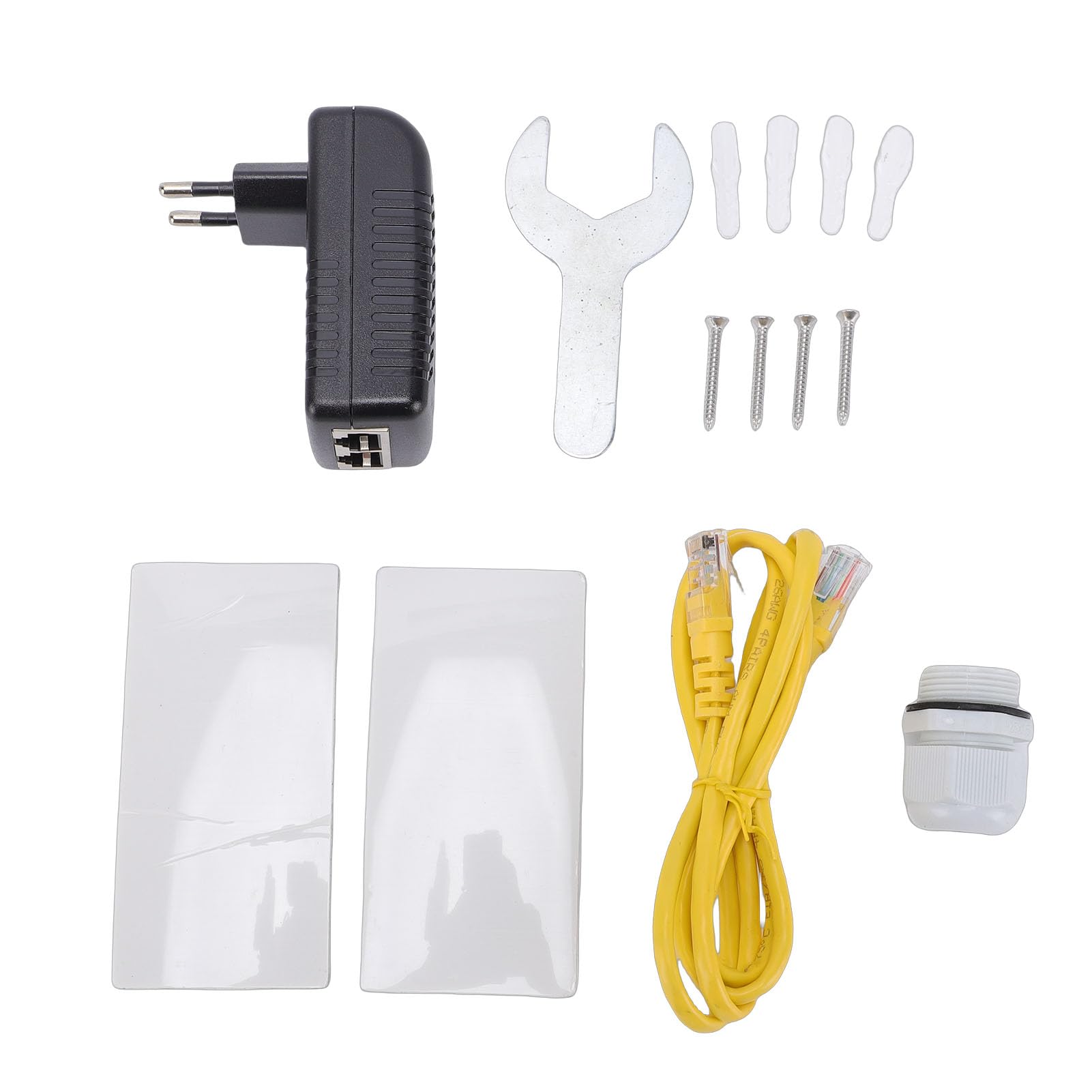 Cuifati Router WiFi 6 per Esterni, con Custodia Impermeabile IP67, Doppia Banda 2402 Mbps 5 GHz e 573 Mbps 2,4 GHz, 6 Antenne da 7 DBi, Amplificatore Ad Alta Potenza con Diverse modalità
