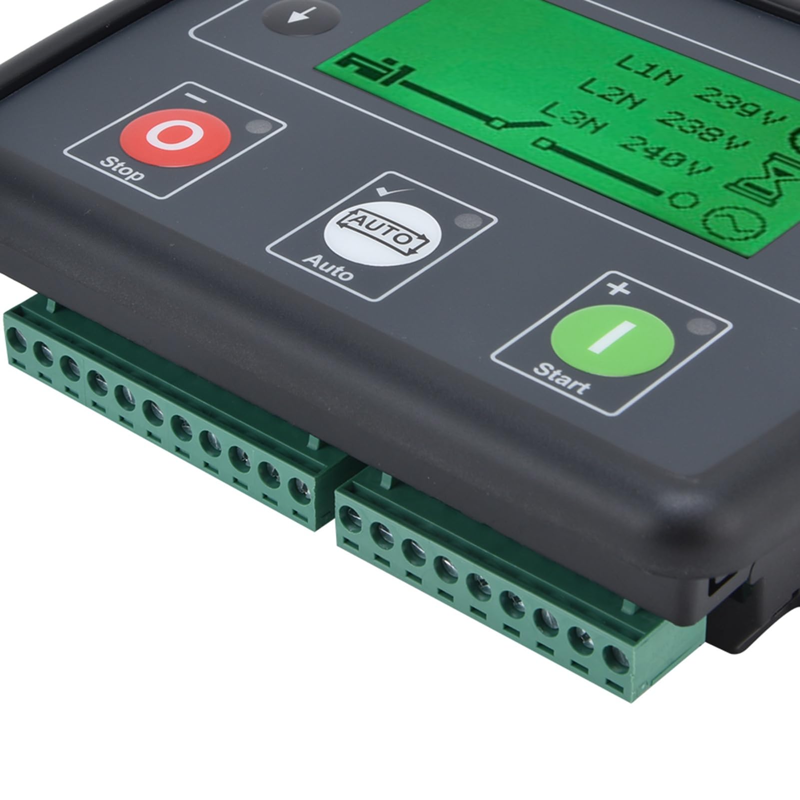 Yctze Controlador de Arranque Automático DSE4510 para Grupos Electrógenos con Monitoreo y Funciones Completos, Pantalla LCD para Gasolina