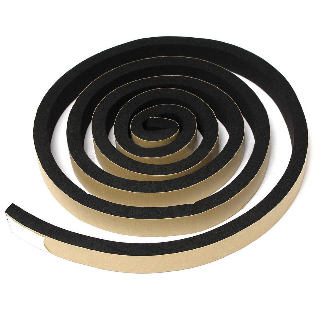 Tira de sellado de puertas y ventanas 2 PCS 10/15 / 20mm Ancho de 10 mm espesor de espesor de sellado de espuma autoadhesiva Aislamiento de espuma Aislamiento anti-colisión Cinta para la puerta de la
