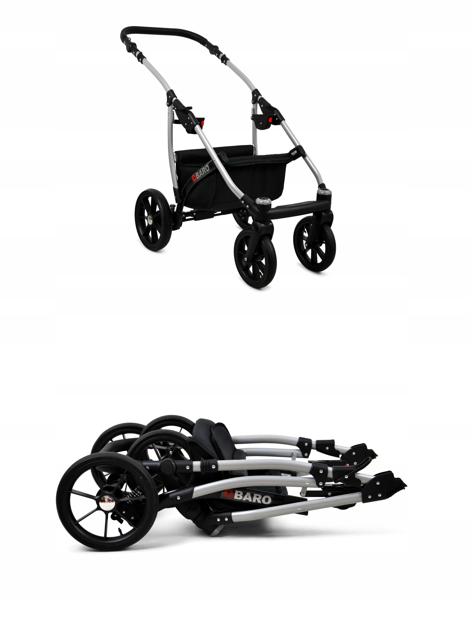 BabyLux Kinderwagen Set 3 in 1 Qbaro Babywanne Buggy Sportsitz Auto-Babyschale Kombikinderwagen Wickeltasche Regenschutz