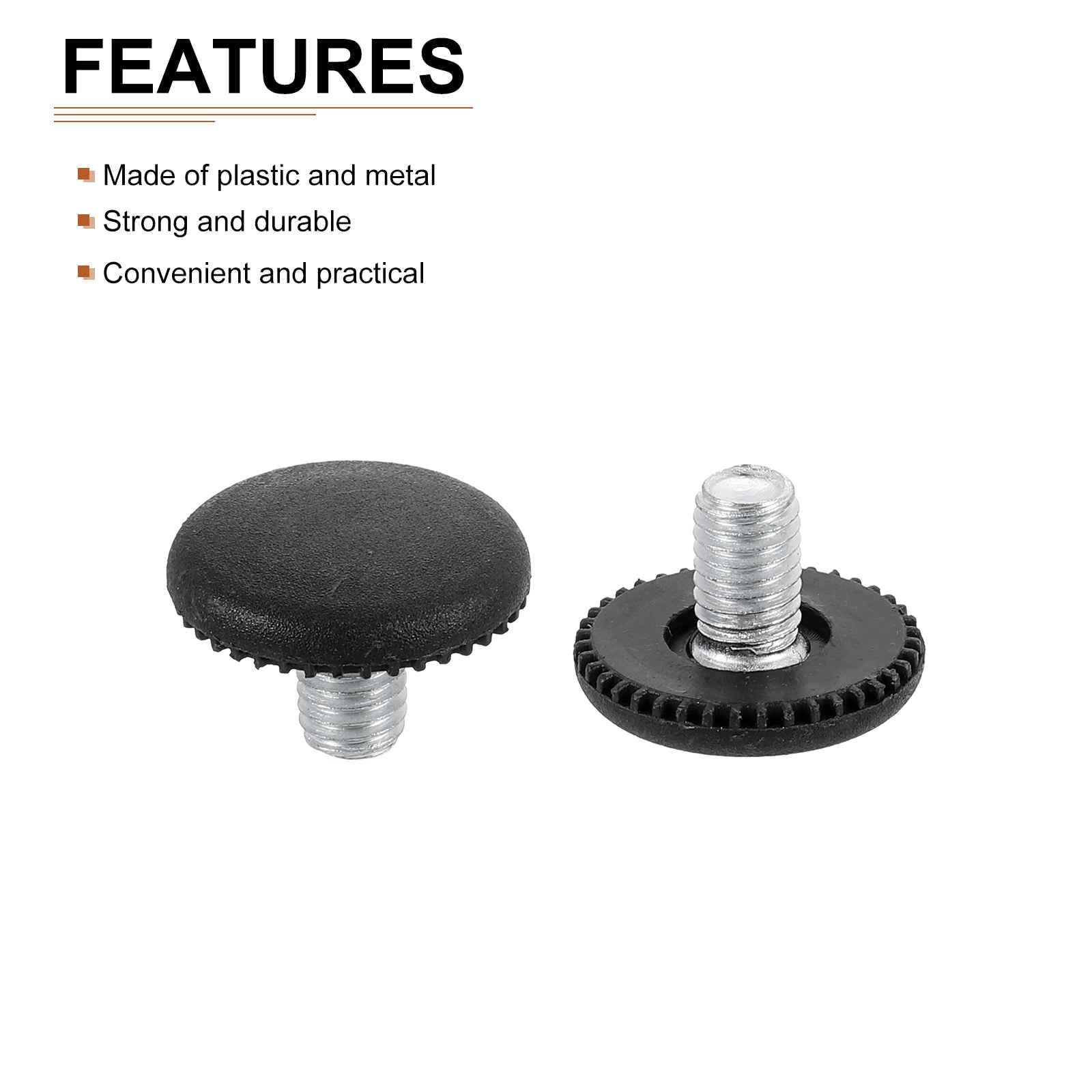 DTGN M8x10x25mm(DxLxOD) Screw on Furniture Glide Leveling Feet, 12Pack, Good for Furniture - Image 3