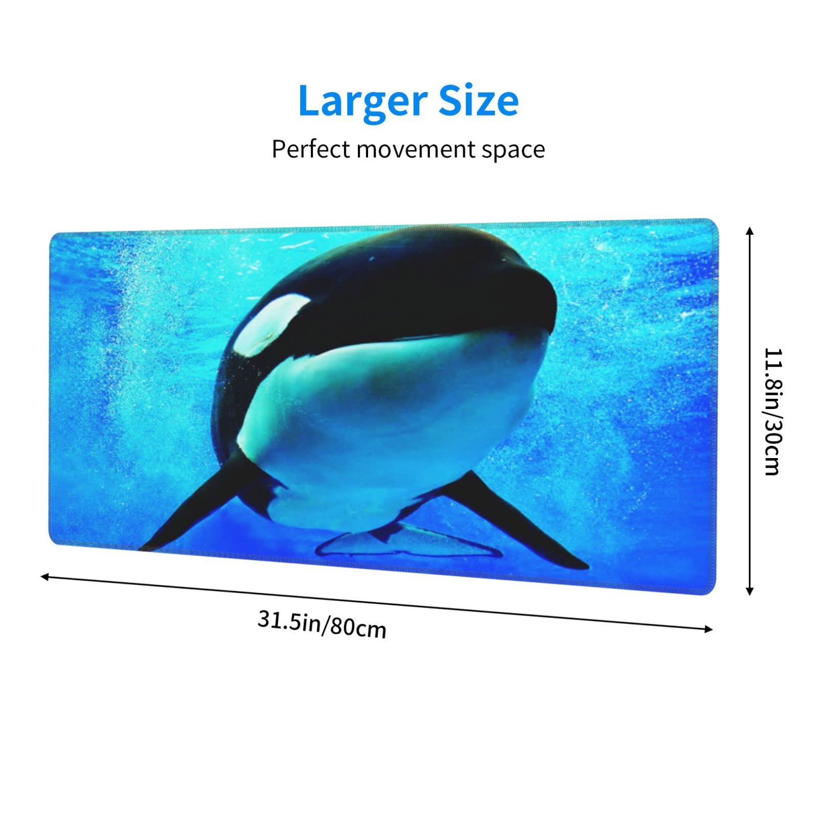 Orca Killer Whale Underwater Mouse Mat Pad Computer PC Laptop Gaming - View #4