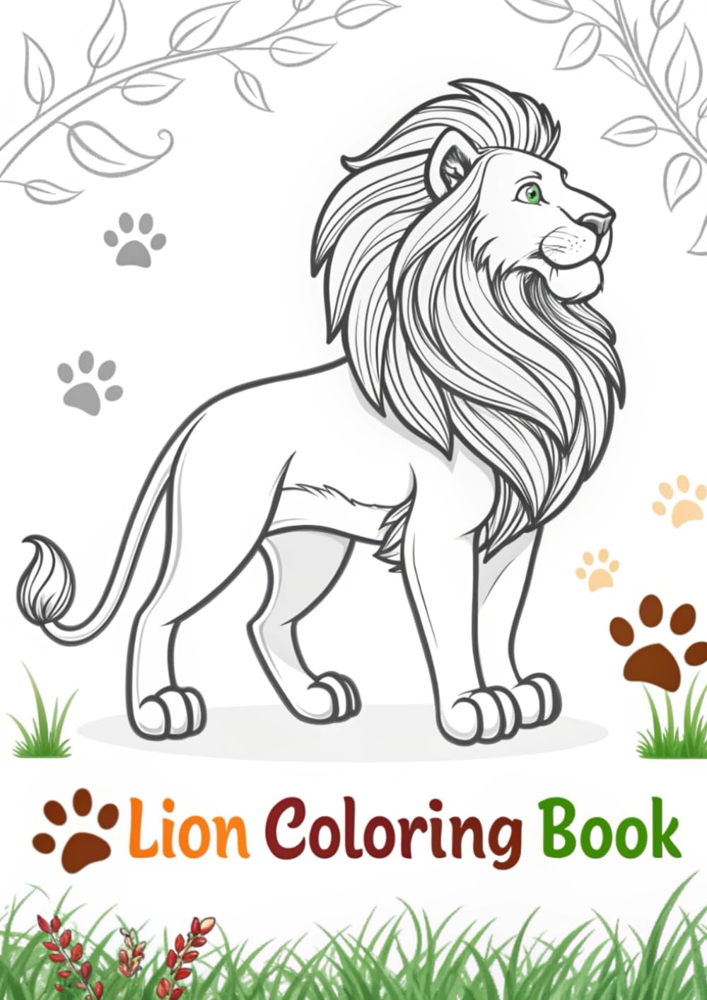 Lion Coloring Book for Kids: 50 Fun Printable Pages: Roaring Fun Lion Coloring Pages for Kids | Printable Wildlife Art Activity (Coloring Books)
