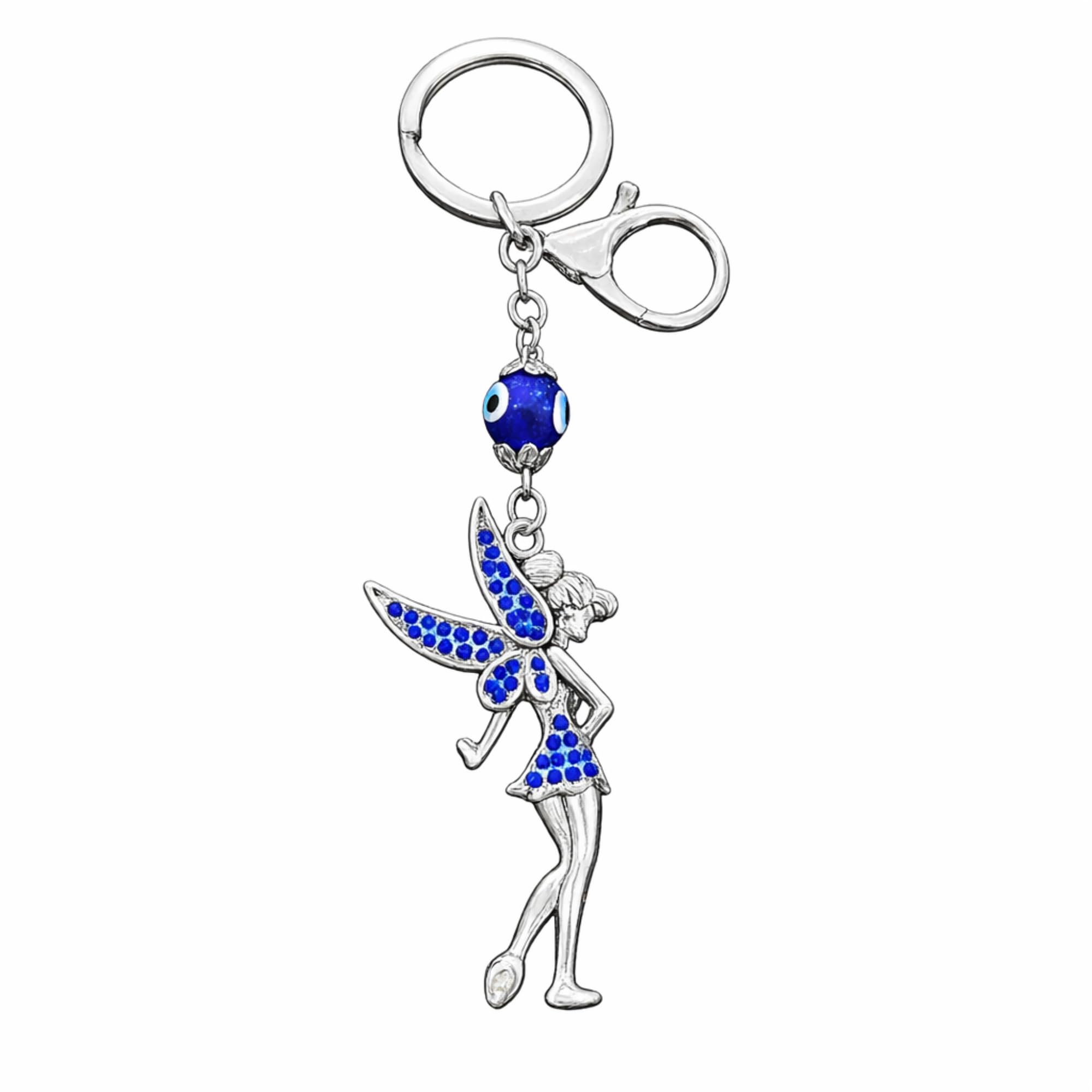 MG | Premium Keychains for Men & Women | Sylish and Attractive Key Ring | Blue Evil Eyes Protection Keychain | Stylish Bag Charm for Car Keys, Handbags & Gifts