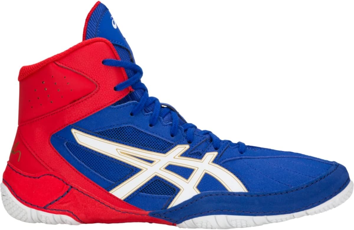 ASICS Men's Cael V8.0 Wrestling Shoes, 10, ASICS Blue/White