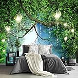 Fightal - Wall Mural Forest Tree Wall Art Decor Large Murals for Walls for Living Room Bedroom Wallp