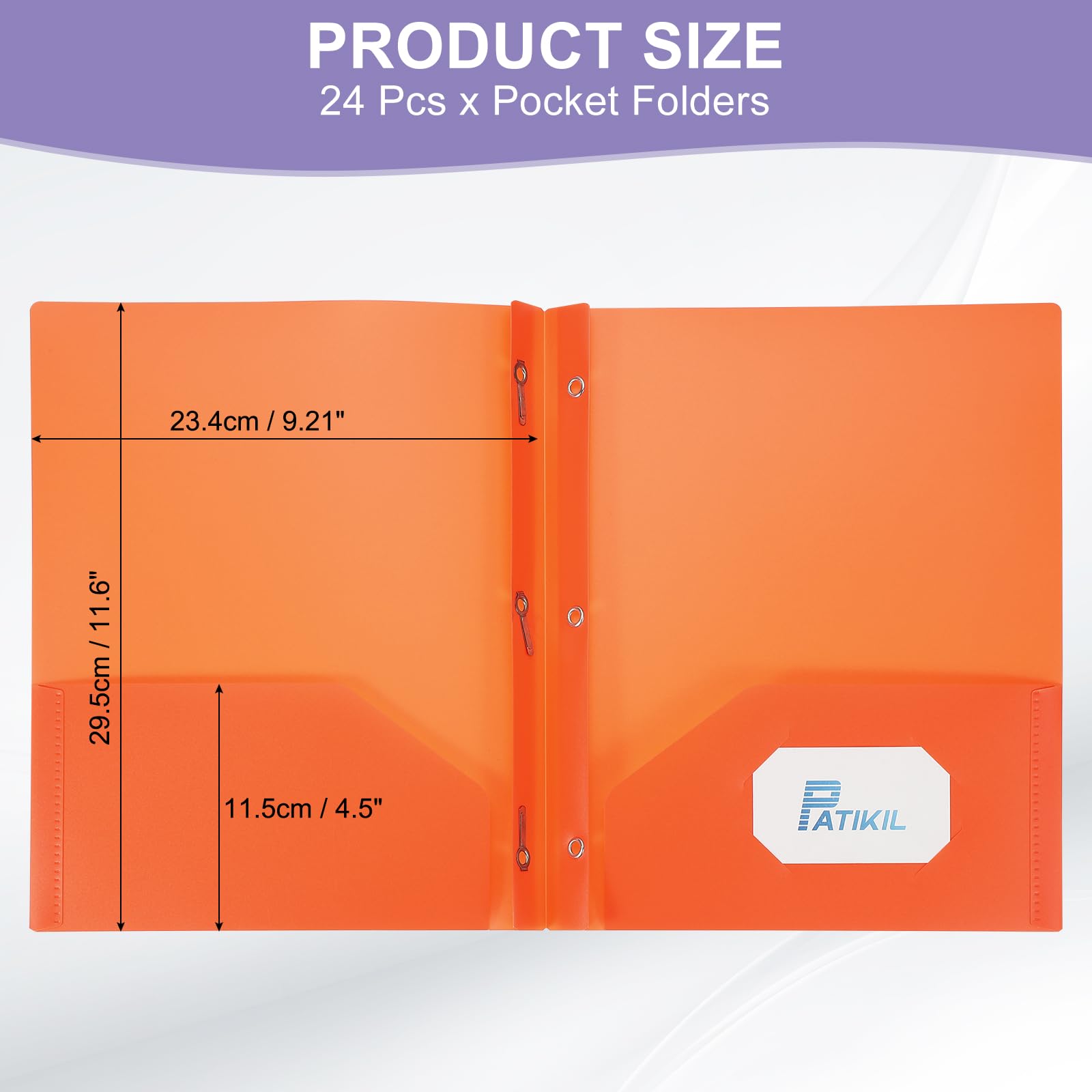 PATIKIL Pocket Folders with Prongs - Image 2