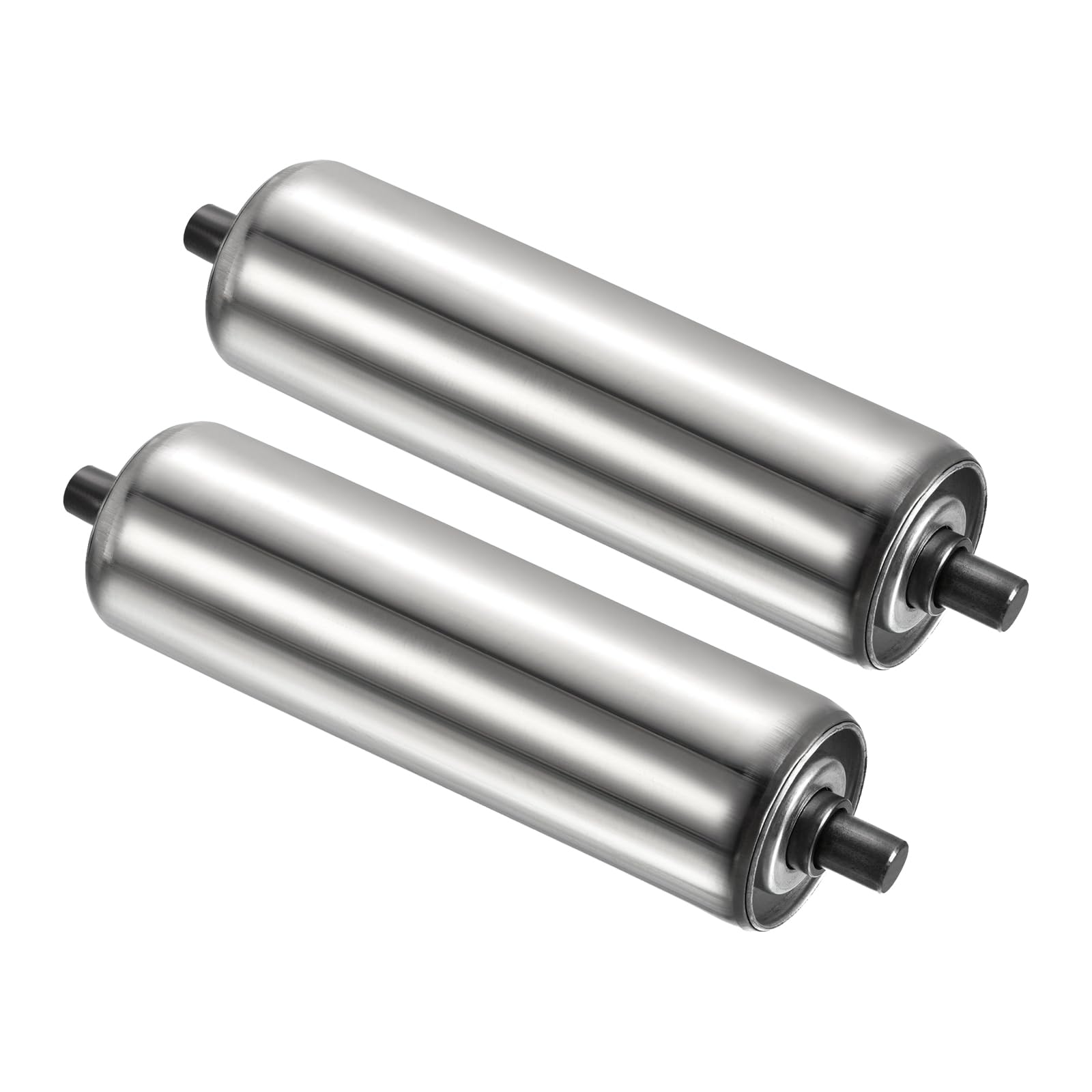 PATIKIL Conveyor Roller 3" Diameter 12" Long Stainless Steel Silver 2pcs — Amazon image 15