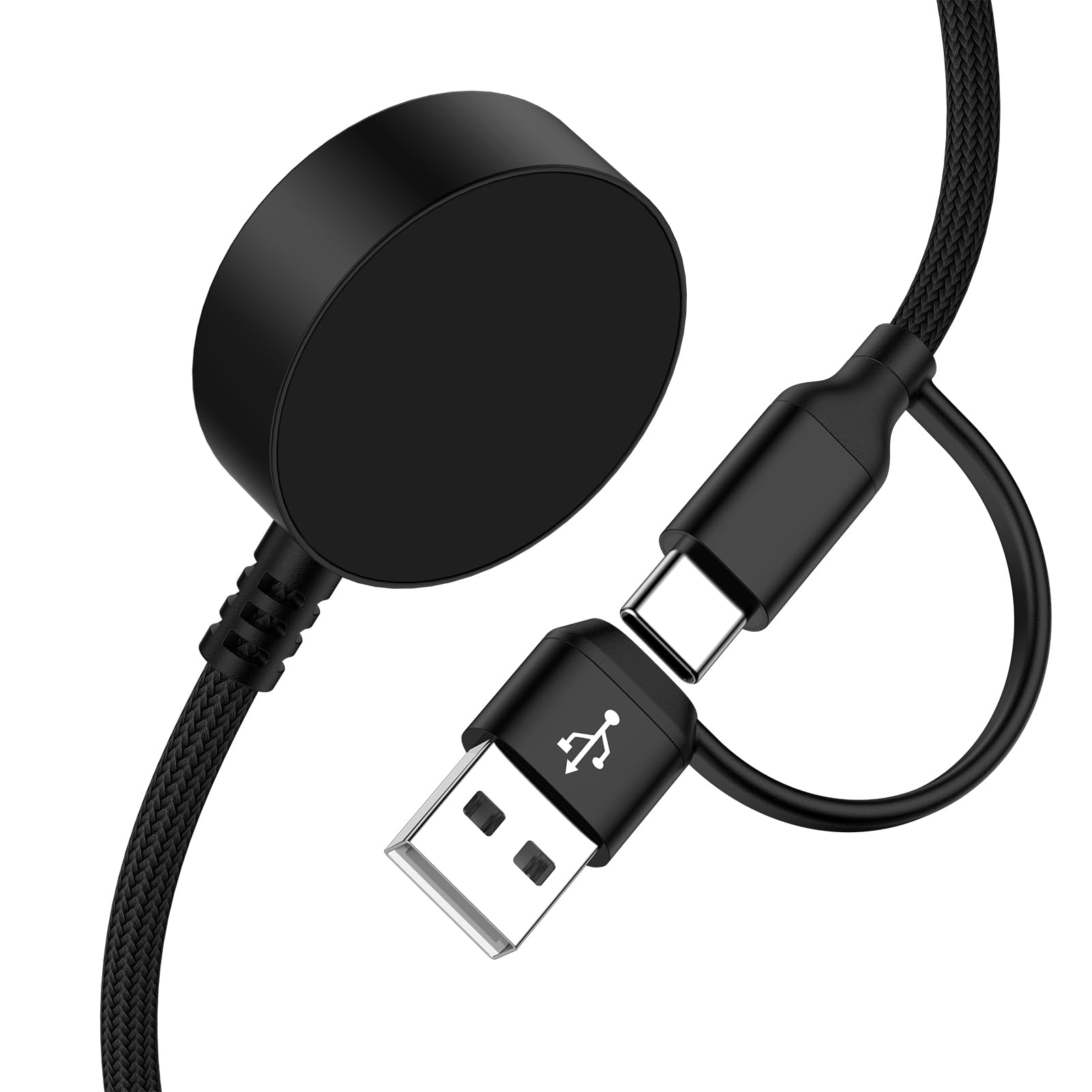 Cable de carga rápida inalámbrica con conector USB C y USB A para Watch 8