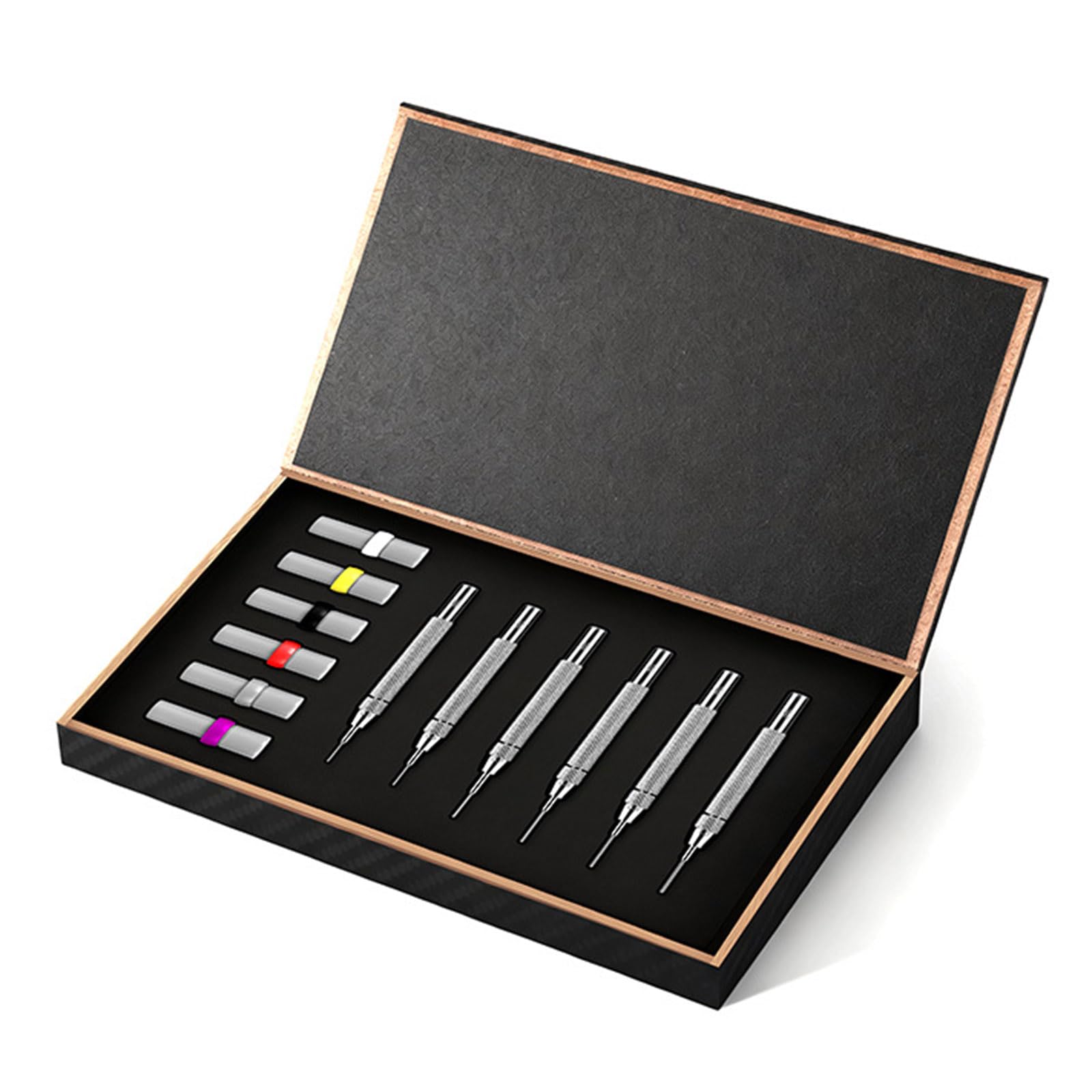 Lot de 6 outils de retrait de maillons de montre en acier inoxydable pour réparation professionnelle et ajustement de bracelet