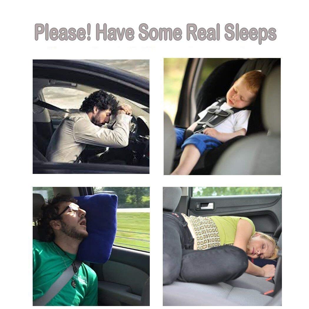 Vinteky Matelas Gonflable Lit de Voiture, Coussin Gonflable pour Matelas, sièges d'auto Multifonctionnel avec Pompe à air et Oreillers