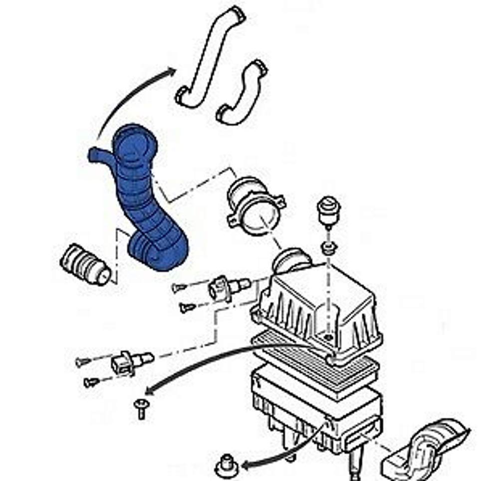 CONSISTENTE CON F O R D FOCUS 1.8 TDDI/TDCI, TRANSIT CONECT 1.8 TDDI/TDCI MANICOTTO INTERCOOLER TURBO TUBO AIRE 1M519R504AB 1133898