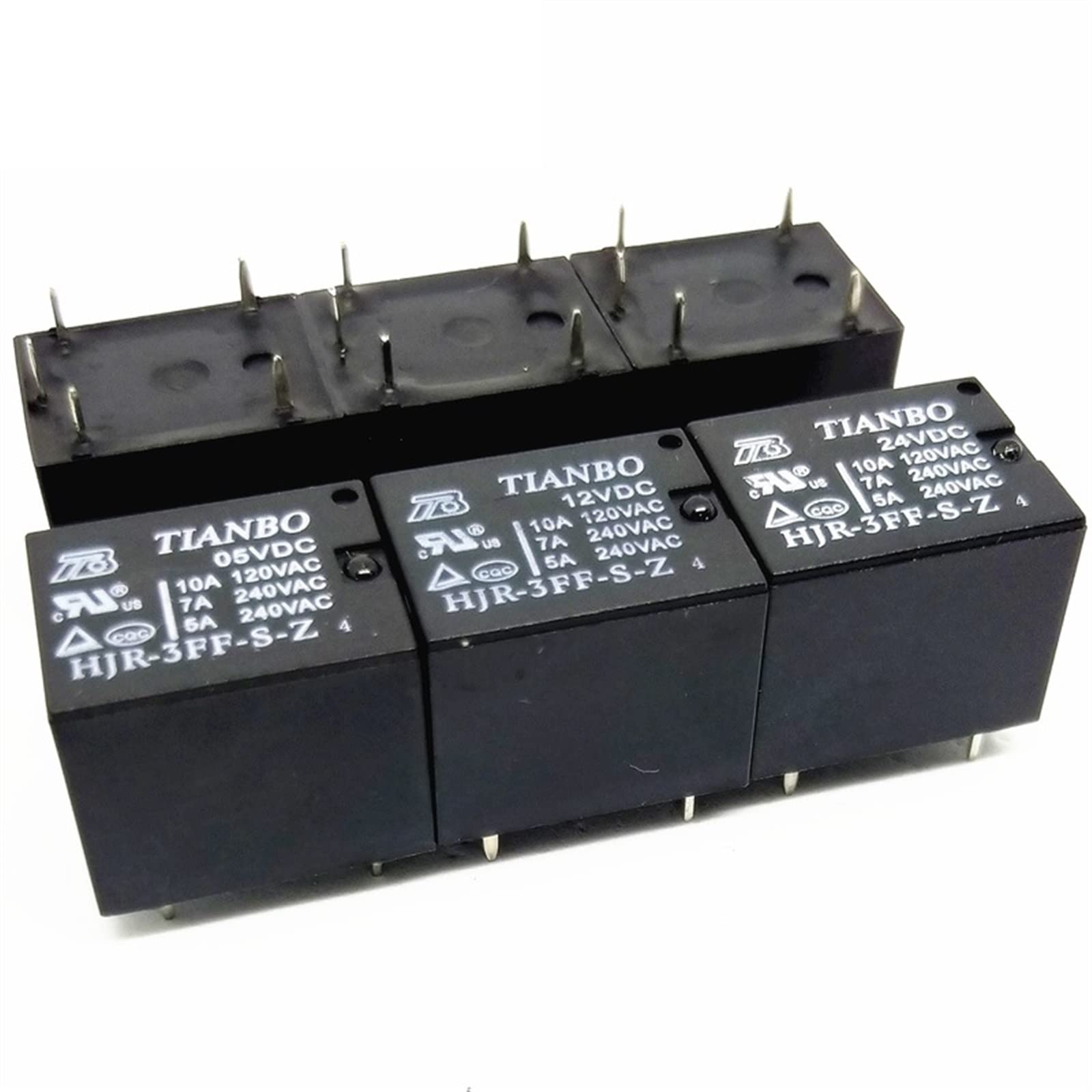 AQHYEBNSR 100Pcs Relay DIP5 HJR-3FF-S-Z- 5VDC 12VDC 24VDC 5V 12V 24V T73 10A